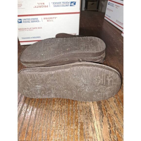 Size 7 Bearpaw 612W-Emma Tall Suede Sheepskin Lined Wool Boots - Picture 12 of 12